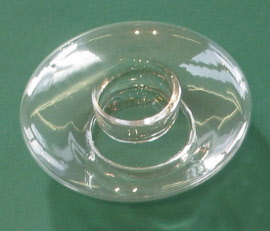 Bougeoir en verre UFO 12cm en boîte